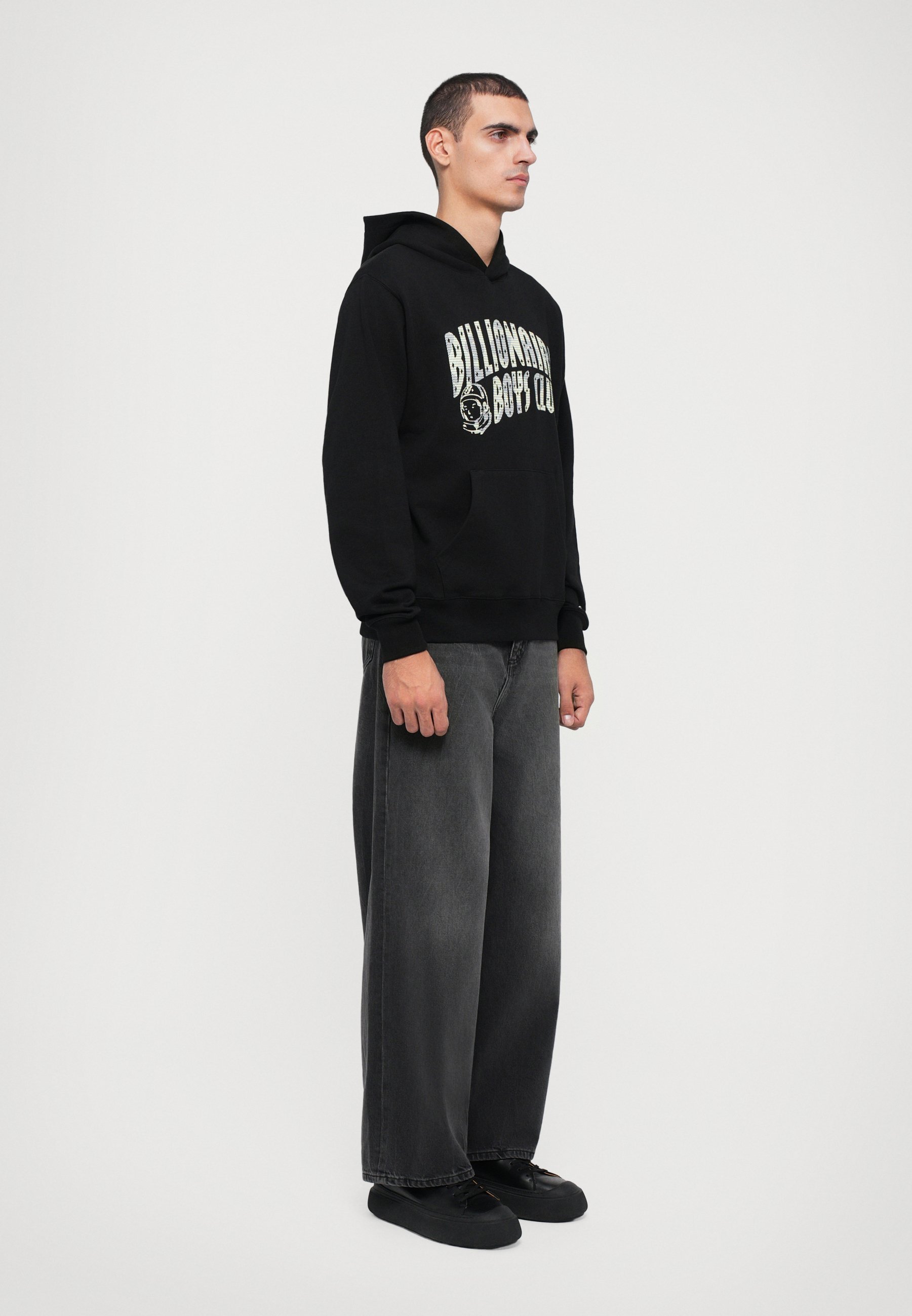 Felpa con cappuccio Billionaire Boys Club TRI TONE ARCH LOGO POPOVER - nera