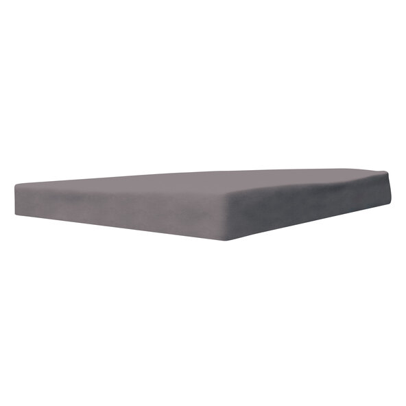 Cearșaf cu elastic din jersey de iarnă, 90-100 x 200 cm, gri închis
