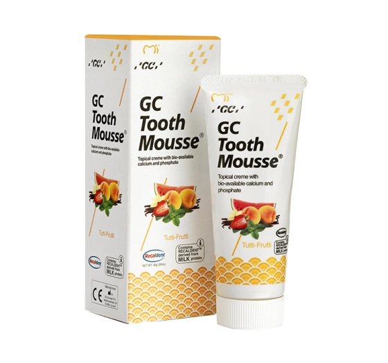GC Tooth Mousse szkliwo w płynie pasta bez fluoru Tutti-Frutti 35ml