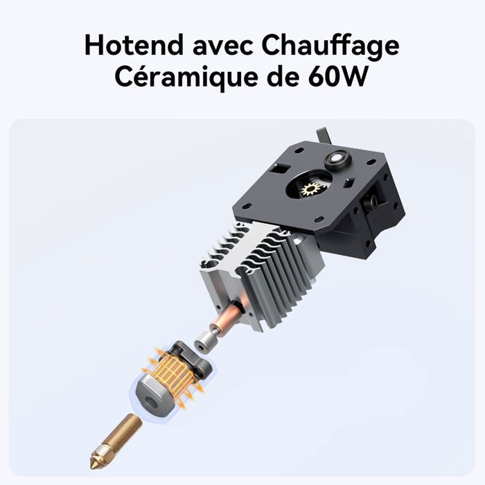 Imprimante 3D - BAZARLAND30 - Ender 3 V3 KE - 500 mm/s - Calibrage Auto - Buse 300 °C