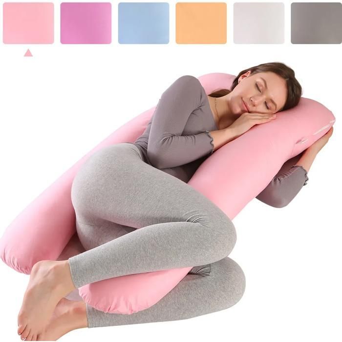 Oreiller de grossesse en forme de U Topchances, oreiller pour dormir sur le côté, oreiller de soutien du dos pour le corps et l YYV