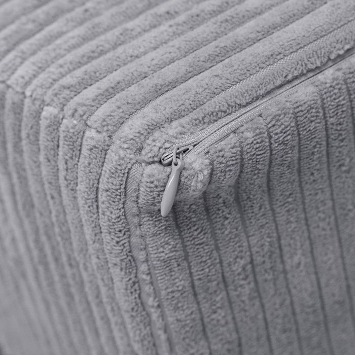 Fauteuil en Mousse pour Bébé Enfants pour la Chambre d'Enfant MISIOO Velours Côtelé Gris 53x40 cm
