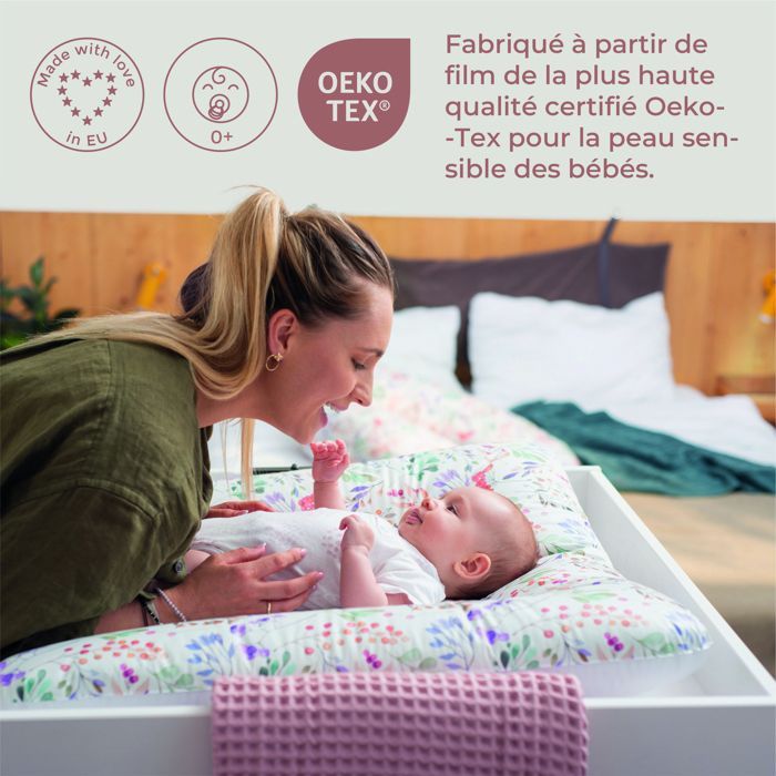 Fasciatoio Ceba Baby spesso e lavabile - Topolino, 50x70 cm - Certificato Oeko-Tex, impermeabile