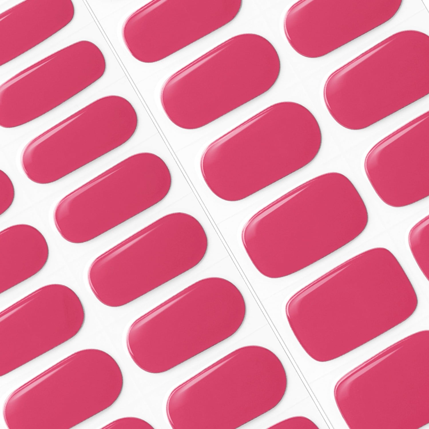 Pinkfarbene Gellac UV-Nagellack-Nagelsticker - 1 Stück