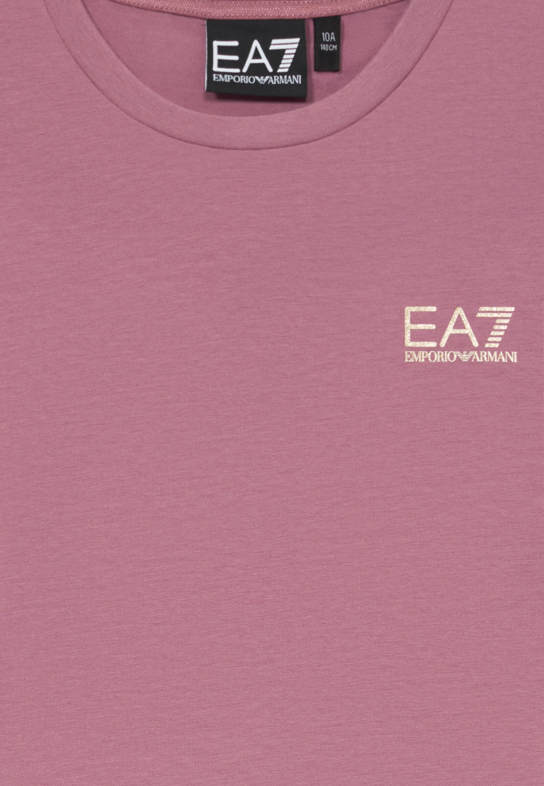 EA7 Emporio Armani Basic T-Shirt – dunkle Orchidee