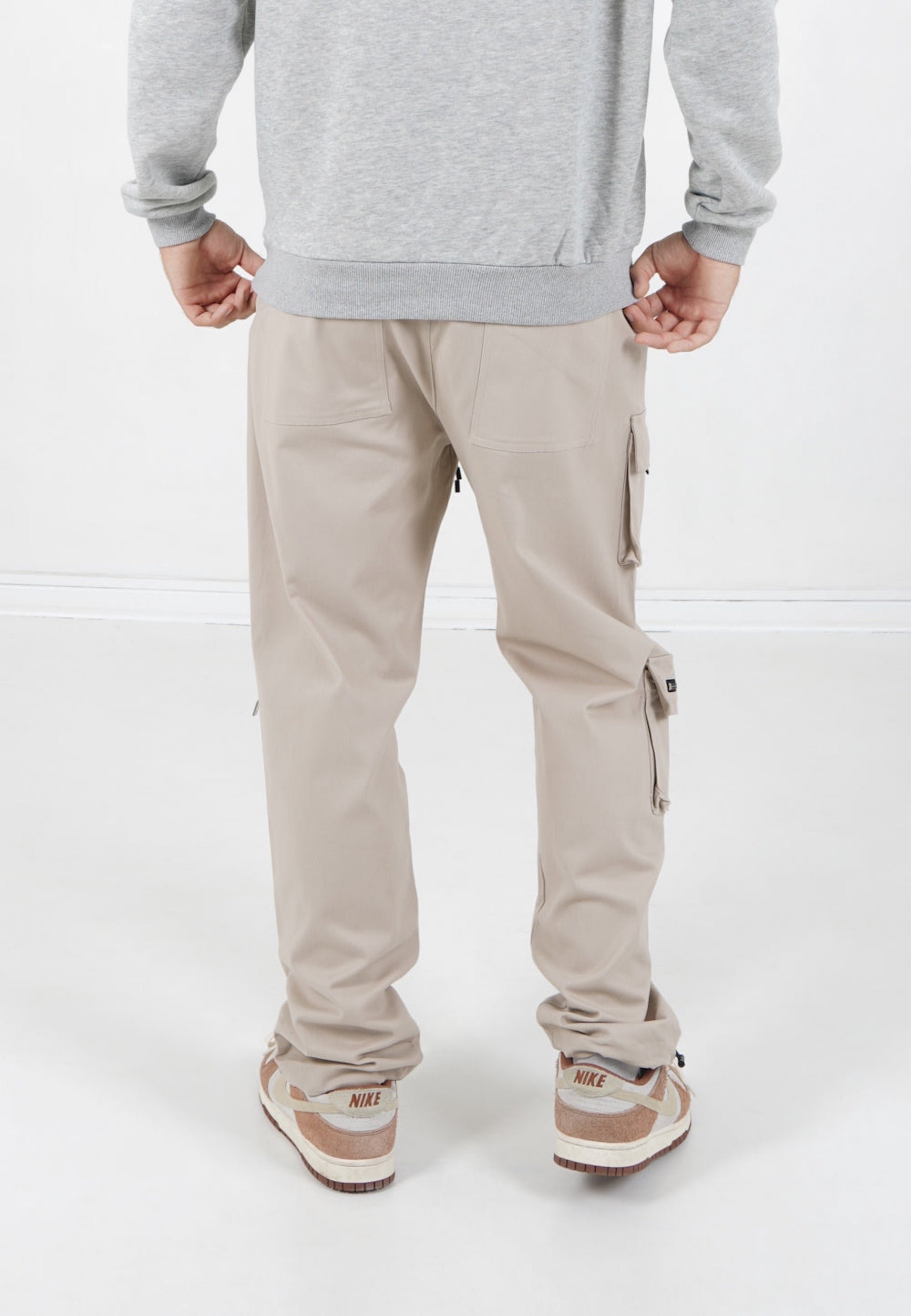 Pantalon cargo Sixth June - beige