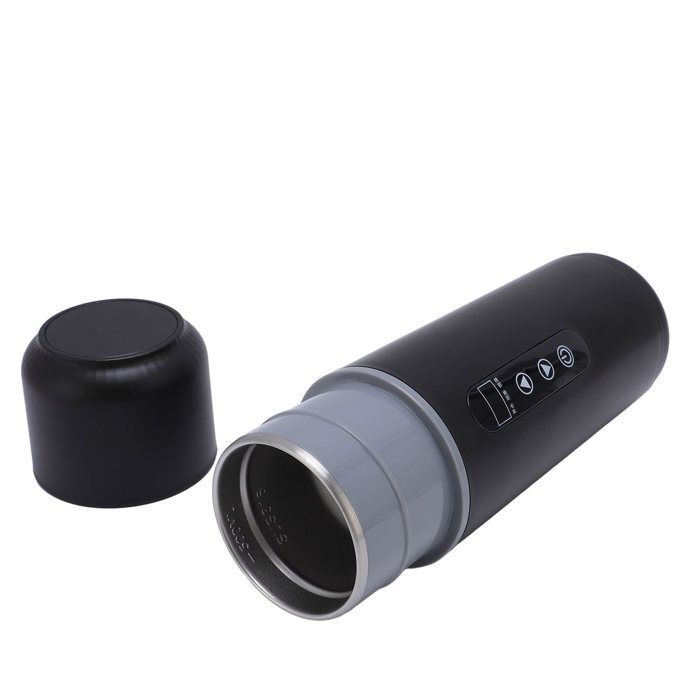 Hervidor eléctrico de viaje Shipenophy - 500 ml - 12V/24V - Acero inoxidable - Negro