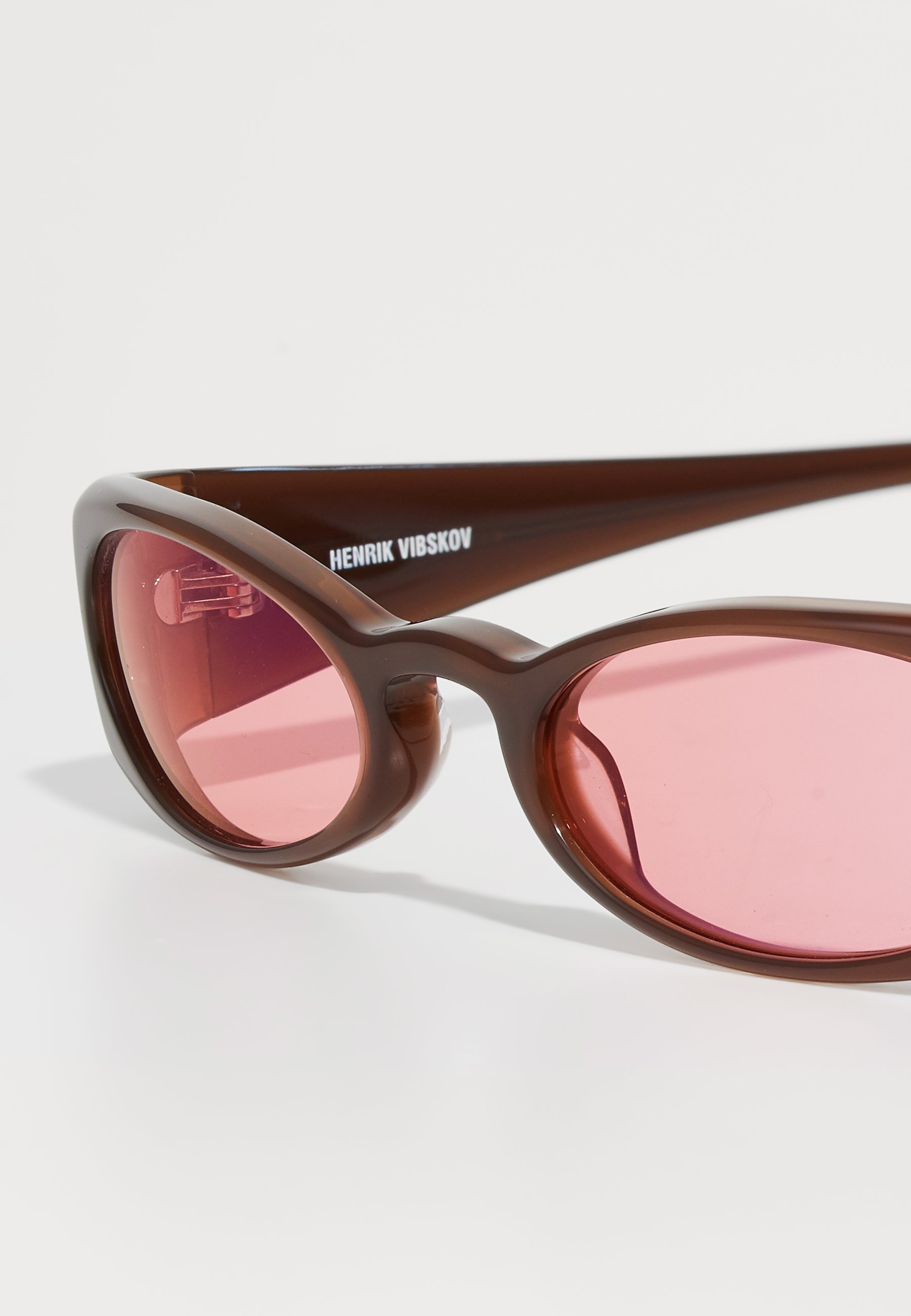 Henrik Vibskov MEGAN SUNGLASSES UNISEX - Lunettes de soleil - brown/red