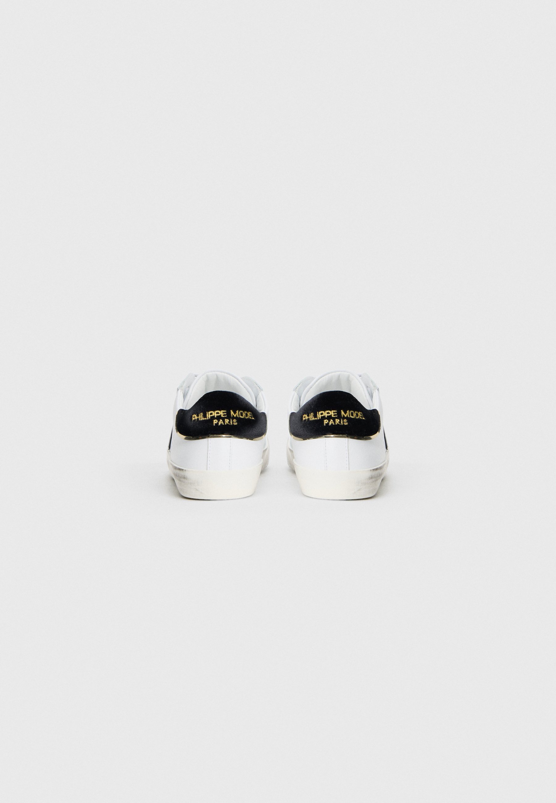 Philippe Model UNISEX - Sneakers - wit/zwart/goudkleurig