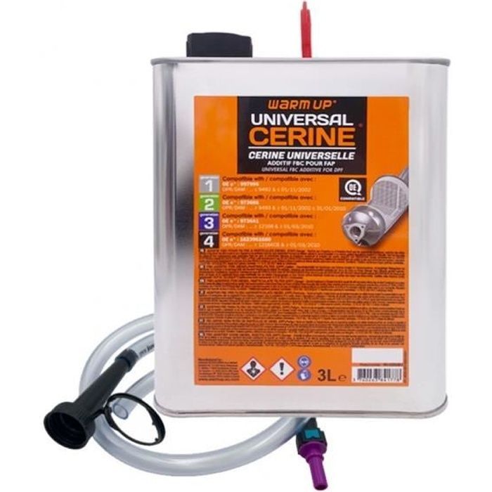 Aditivo DPF, cera universal (3 litros) - Aquecimento