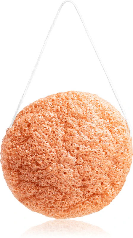 Esponja Konjac BrushArt Home Salon para uma esfoliação facial suave.