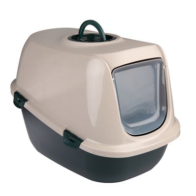 Bandeja de arena cubierta para gatos kooa - 90 % plástico reciclado