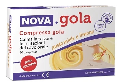 NOVA ARGENTIA Nova Gola Honing en citroen verzacht hoest 20 tabletten
