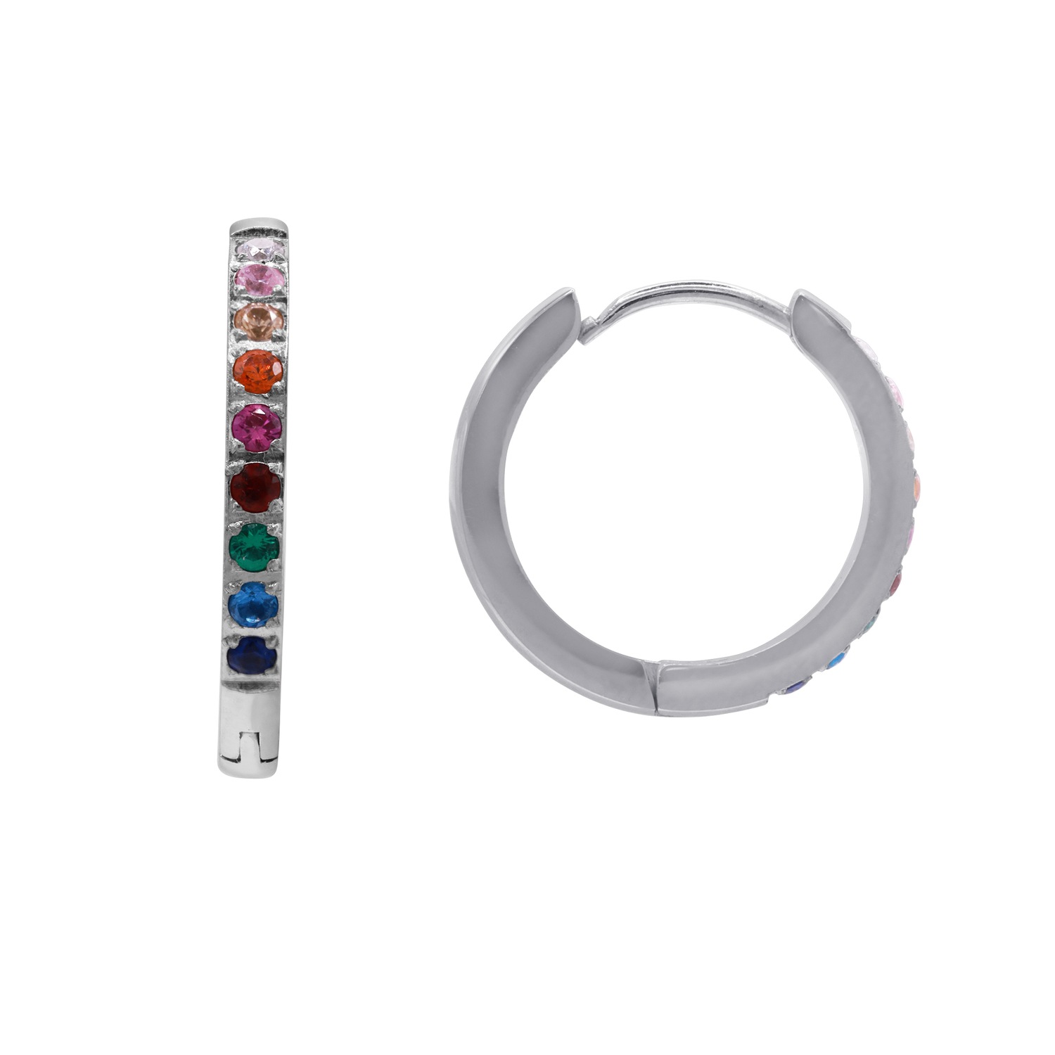 Heideman Boucles d'oreille Tilde couleur argentée polie