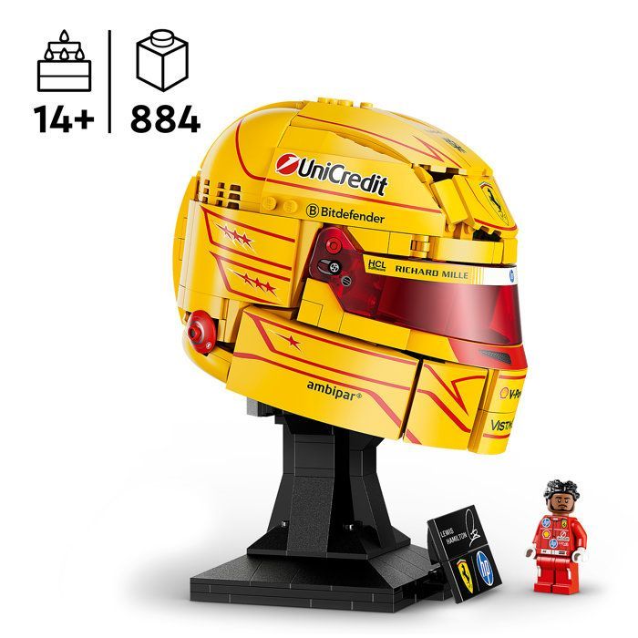 LEGO Editions 43022 Scuderia Ferrari HP Casco di Lewis Hamilton - Modello di prodotto F1