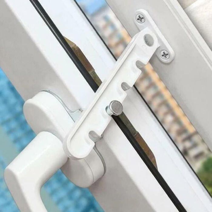 2-Piece Casement Window Restrictor, Window Restrictor, No-Drill Window Restrictor, Open Window Blocker