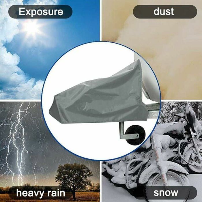 Funda para enganche de remolque EINNENFFER - Universal - Nylon impermeable - Gris - 1 pieza