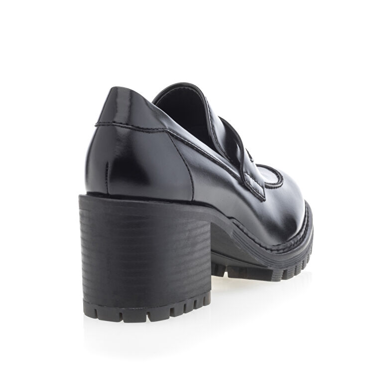 Svarta loafers/båtskor för kvinnor