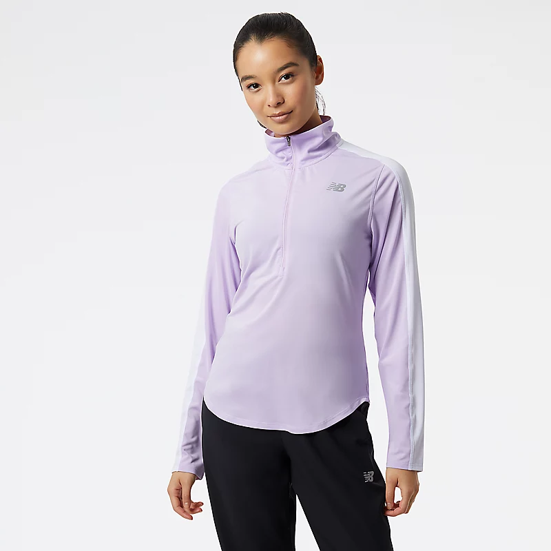 Pantalon à demi-zip Accelerate pour femme - Lilas cyber