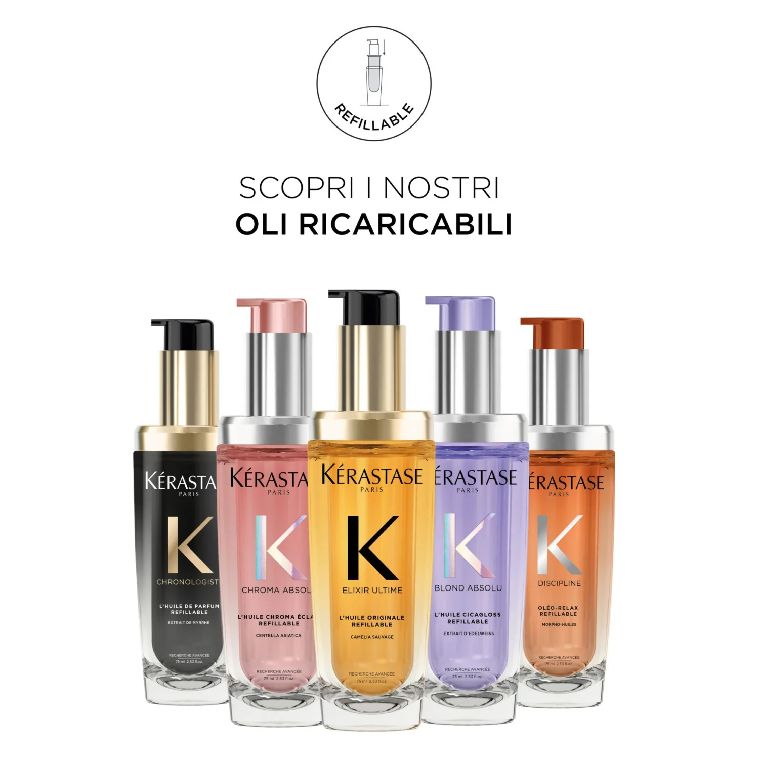 Chroma Absolu L'Huile Chroma Éclat - Olio Capelli Styling & Finish, Olio Capelli