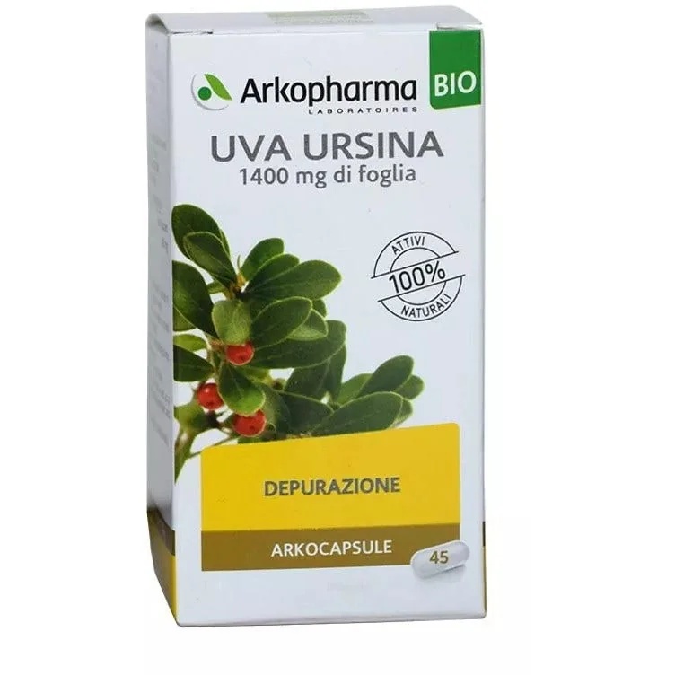 ARKOPHARMA Arkopharma Arkocapsule Uva Ursi Bio 45 capsules Reiniging en welzijn van de urinewegen