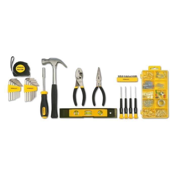 Coffret d'outils - STANLEY - STMT0-74101 - 38 pièces - Métal - Noir