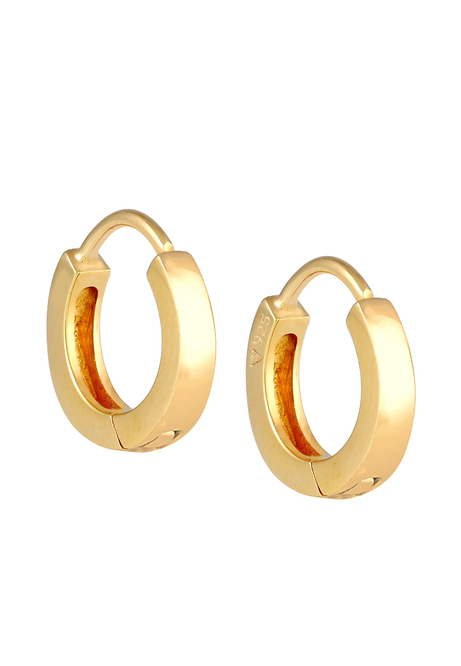 Elli Femmes Créoles Basique Minimaliste Discret en Argent Sterling 925