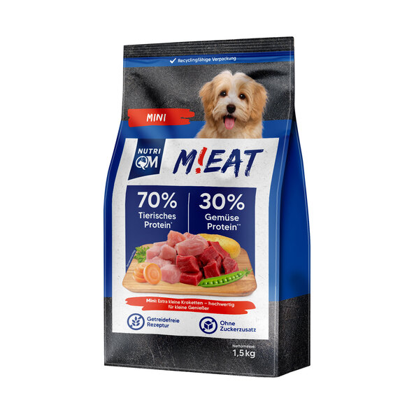 M!eat Mini ξηρά τροφή για σκύλους, 5 x 1,5 kg