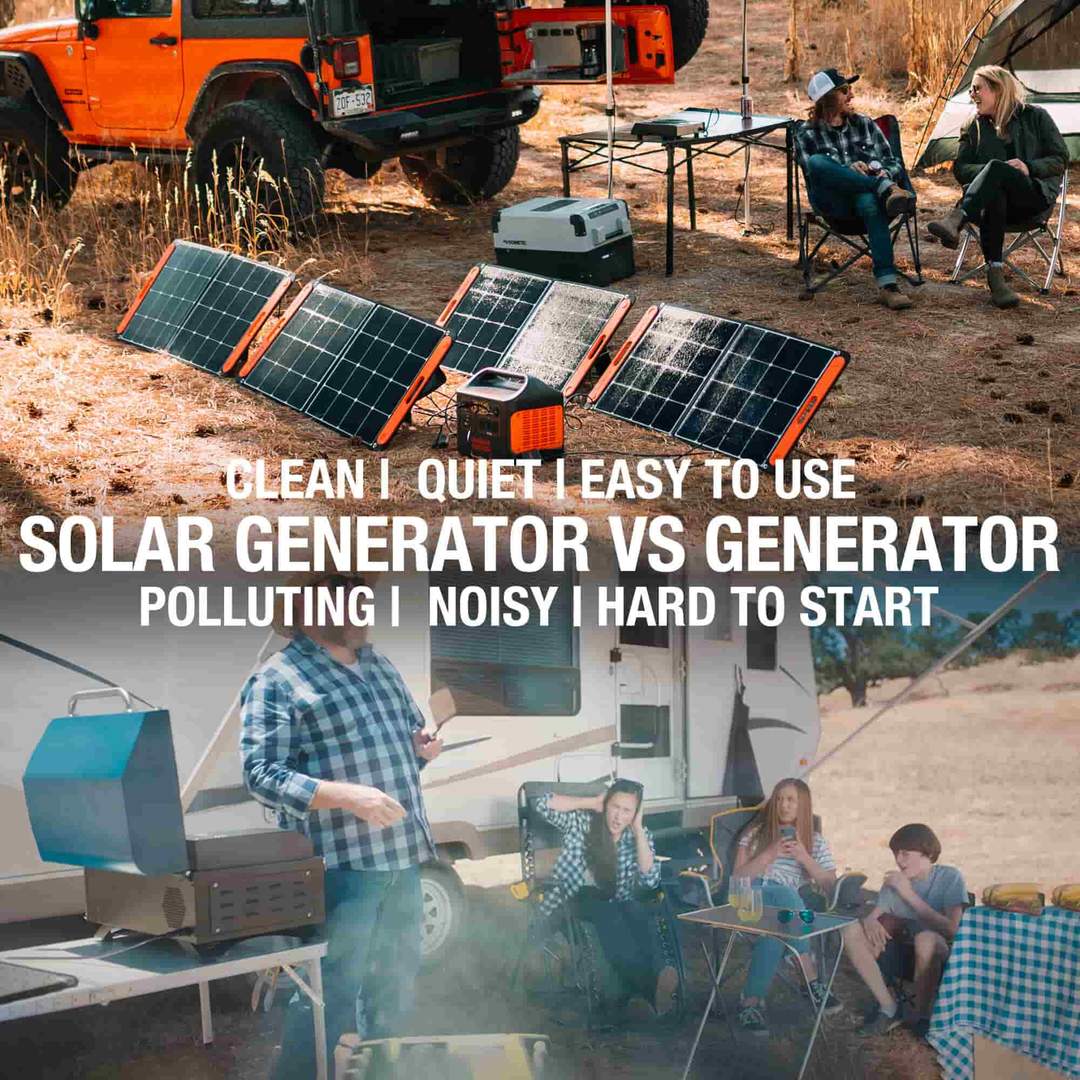 Gerador solar Jackery 1500 (Jackery 1500 + 4 x SolarSaga 100W)