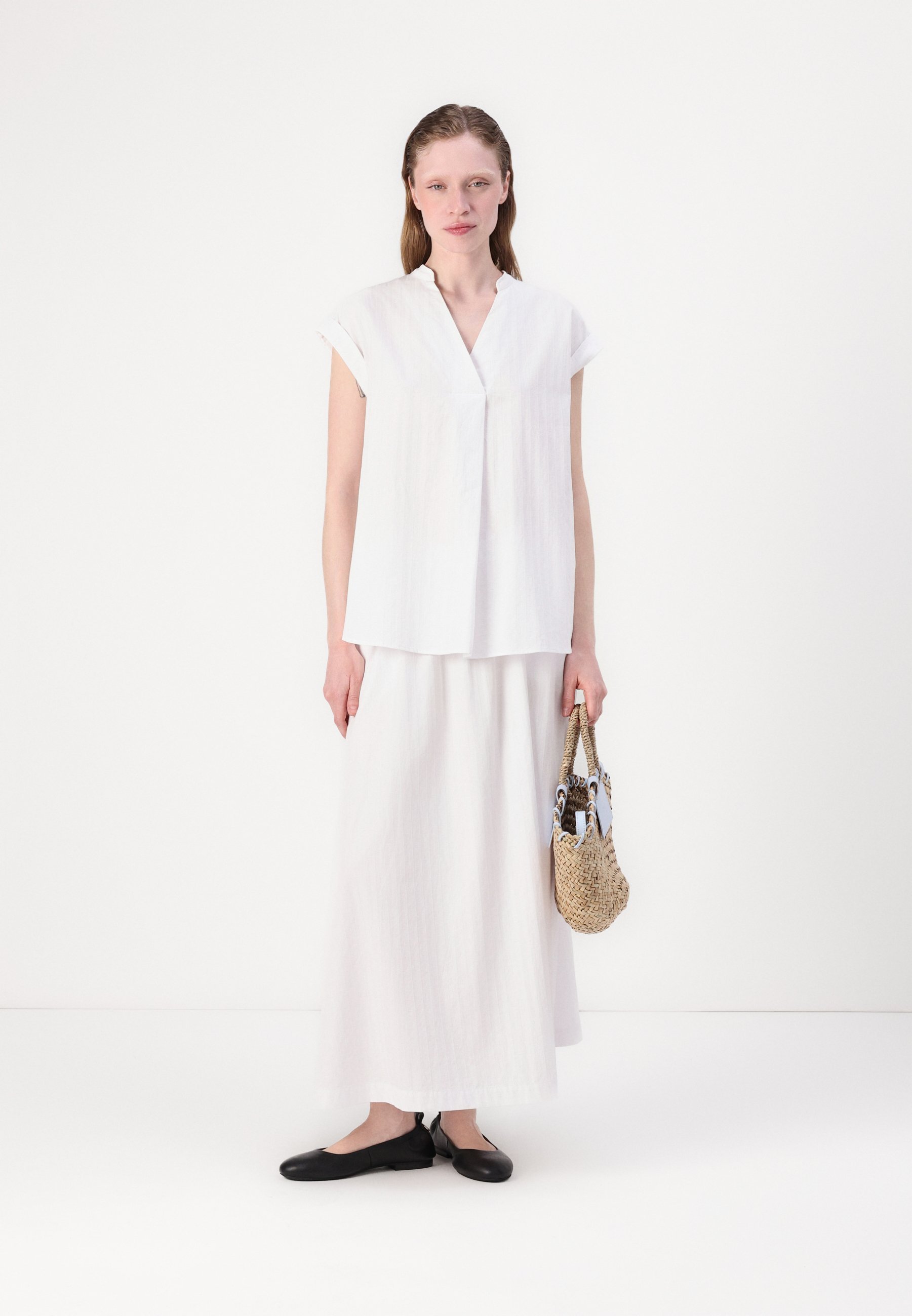 Samsøe Samsøe TINA SKIRT - Gonna lunga - bianco
