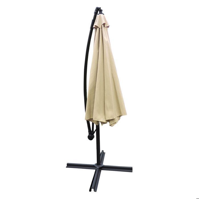 OAHU ronde zweefparasol, 3 meter diameter, beige