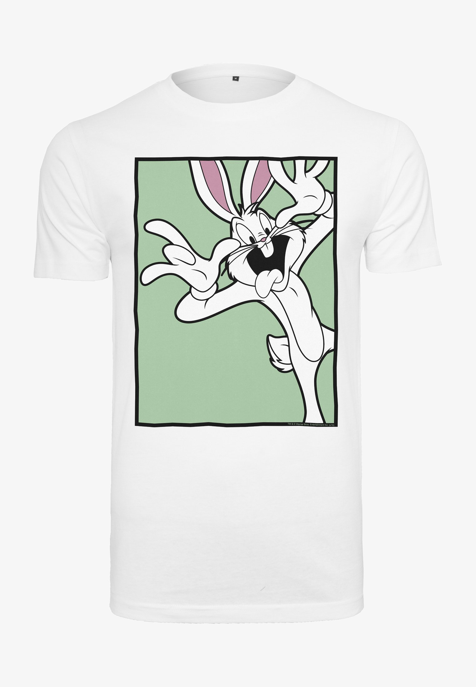 T-shirt imprimé Mister Tee LOONEY TUNES BUGS BUNNY VISAGE DRÔLE - blanc