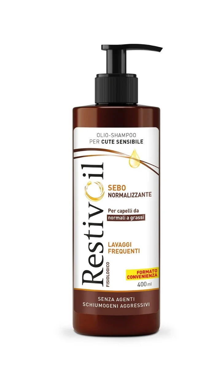 RESTIVOIL RestivOil Physiologisches 400 ml Shampoo zur Normalisierung der Talgproduktion