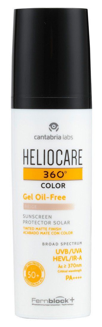 „Heliocare 360º“ spalvotas gelis be aliejaus SPF 50 Vaistinės makiažas