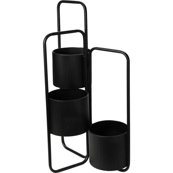 Kwietnik metalowy FLOWER, 3 poziomy, 57 cm