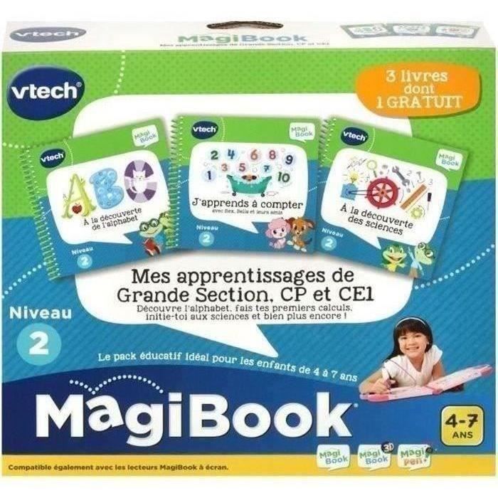 Magibook Interactive Book - VTECH - My Learning for Kindergarten, 1st Grade and 2nd Grade - Pack of 3 books