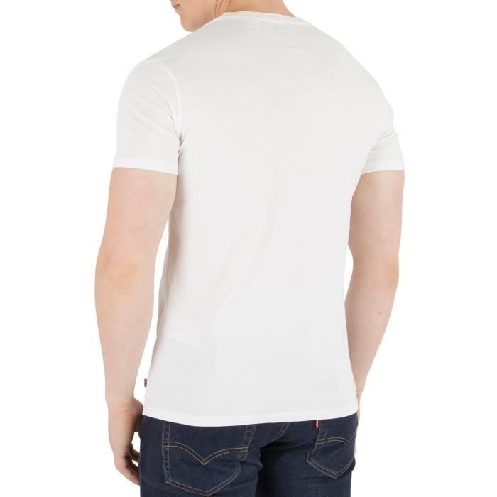 Camiseta masculina Levi's com estampa, branca