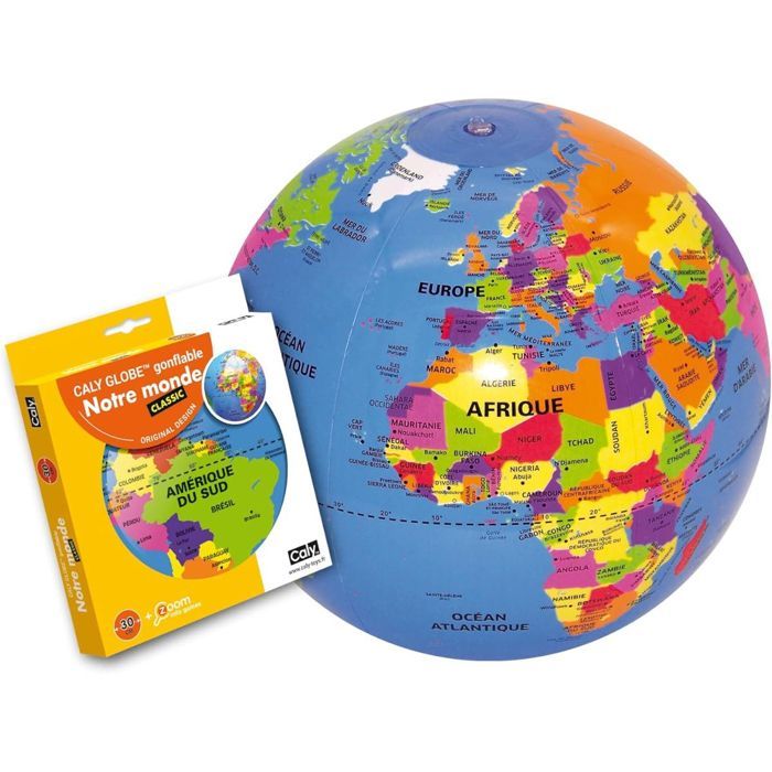 Globo terráqueo inflable Nuestro Mundo - Países y capitales 30 cm