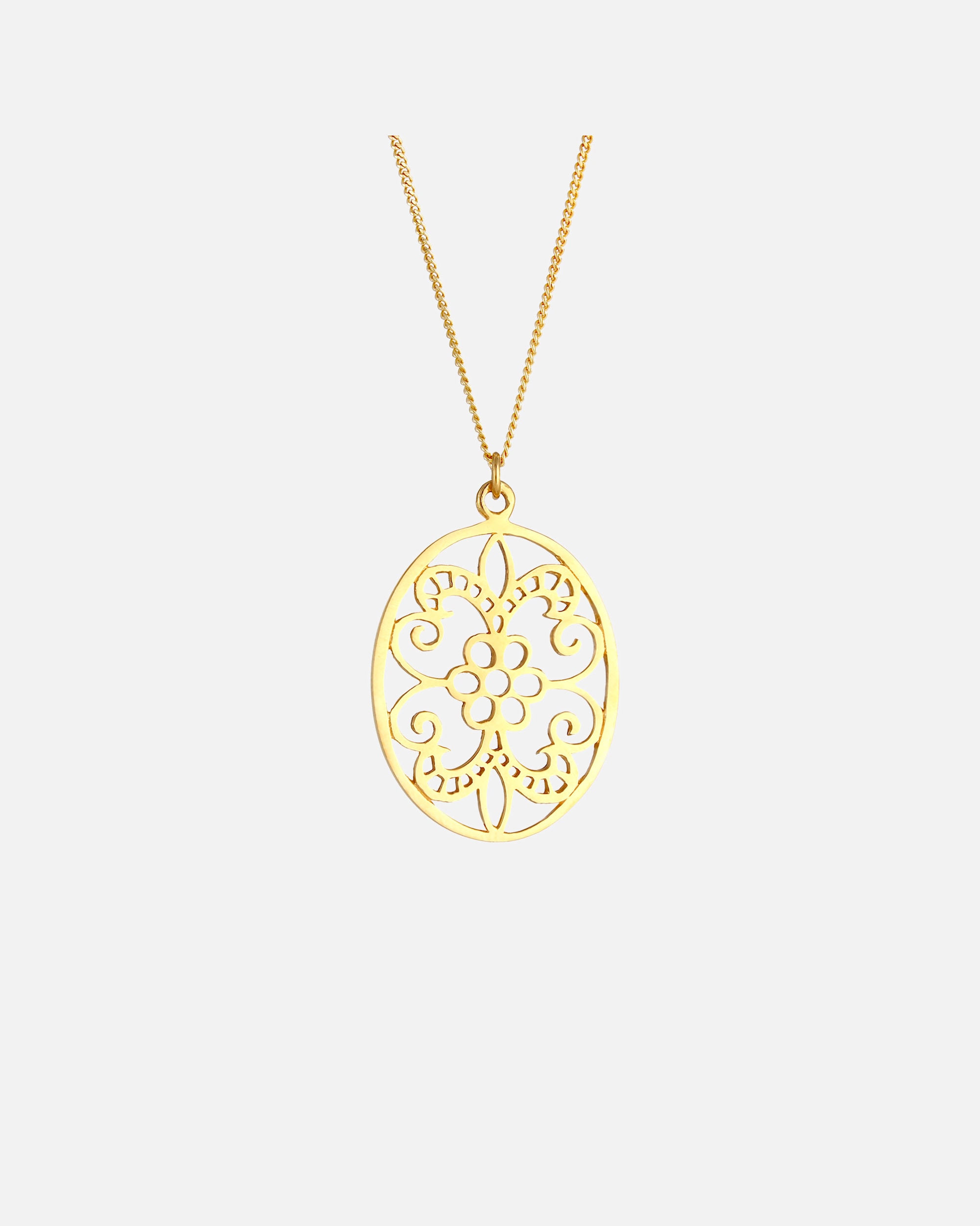 Elli Femmes pendentif ornement Floral en argent sterling 925