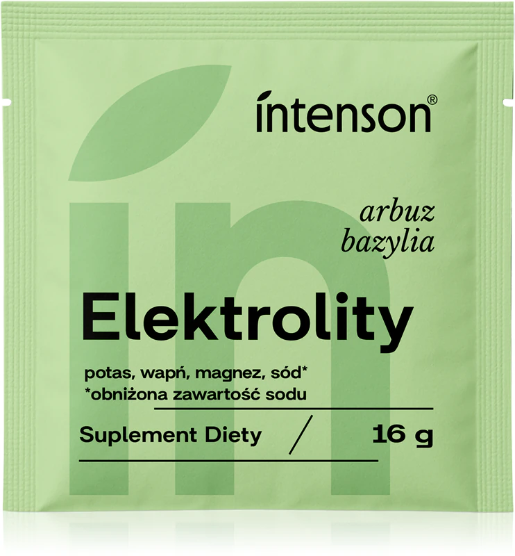 Suplemento alimentar Intenson Electrolytes, bebidas com eletrólitos para atletas.