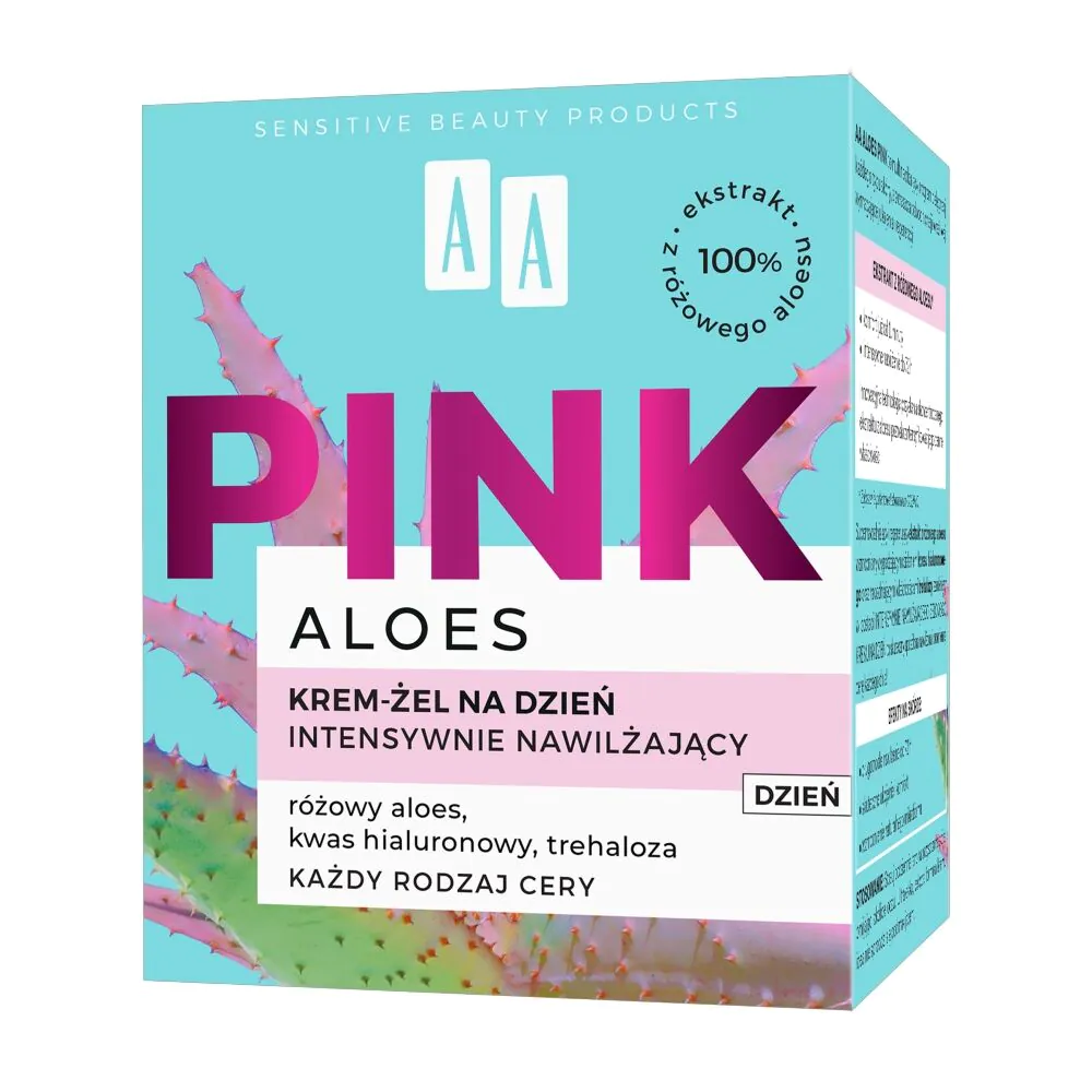 AA Aloes Pink krem intensywnie nawilżający żelowy na dzień