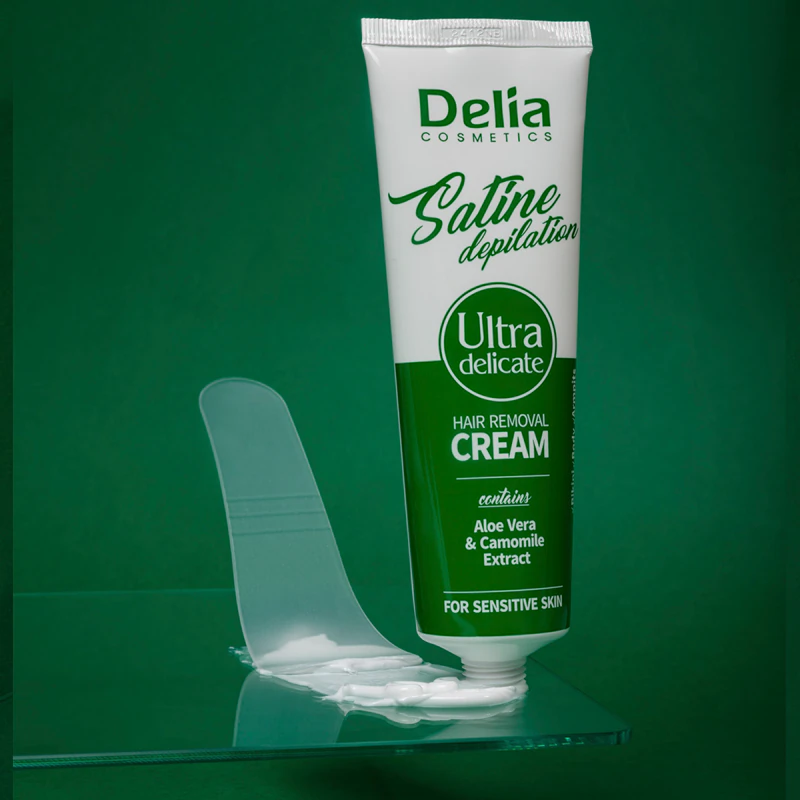 Delia Cosmetics Satine Enthaarungscreme – Ultra-sanfte Haarentfernungscreme für empfindliche Haut