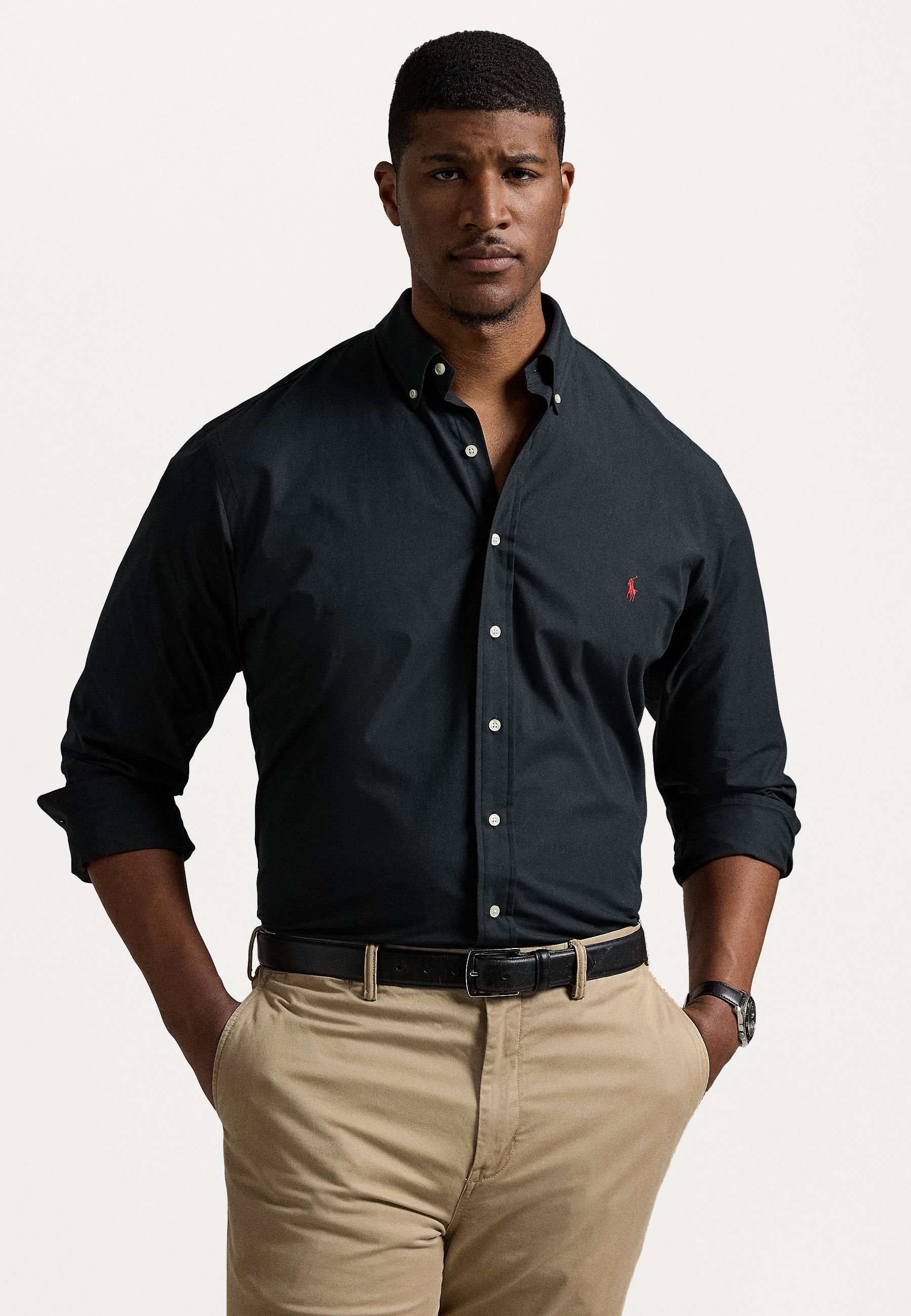 Polo Ralph Lauren Big & Tall STRETCH POPLIN SHIRT - Shirt - zwart