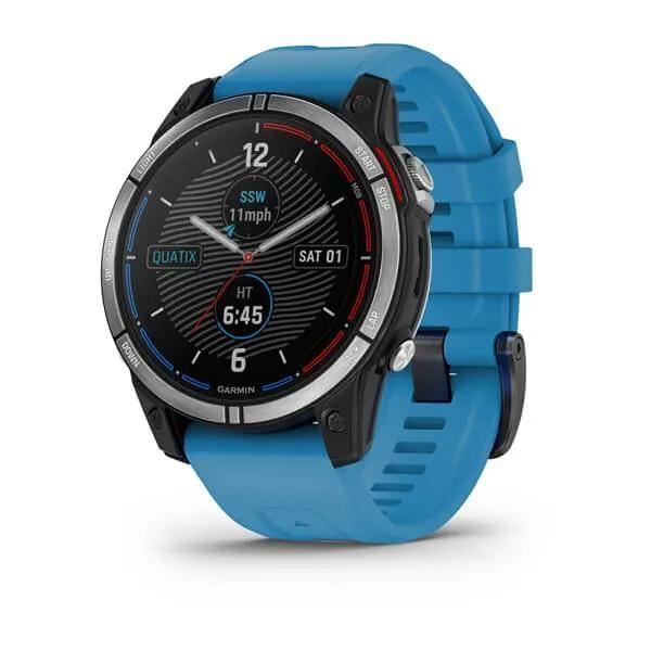 Montre GPS connectée marine - GARMIN - quatix® 7 - Édition Standard - Bleu - Navigation de plaisance