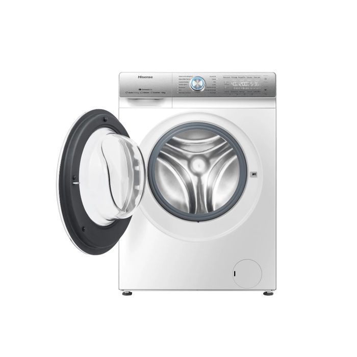 Lavadora frontal Hisense de 10 kg y 1400 rpm - WFQR1014EVAJMW