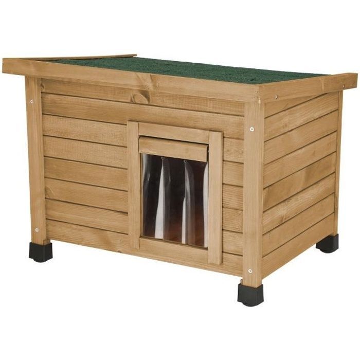 Casa para gatos KERBL Rustica 57x42x45cm - Madera