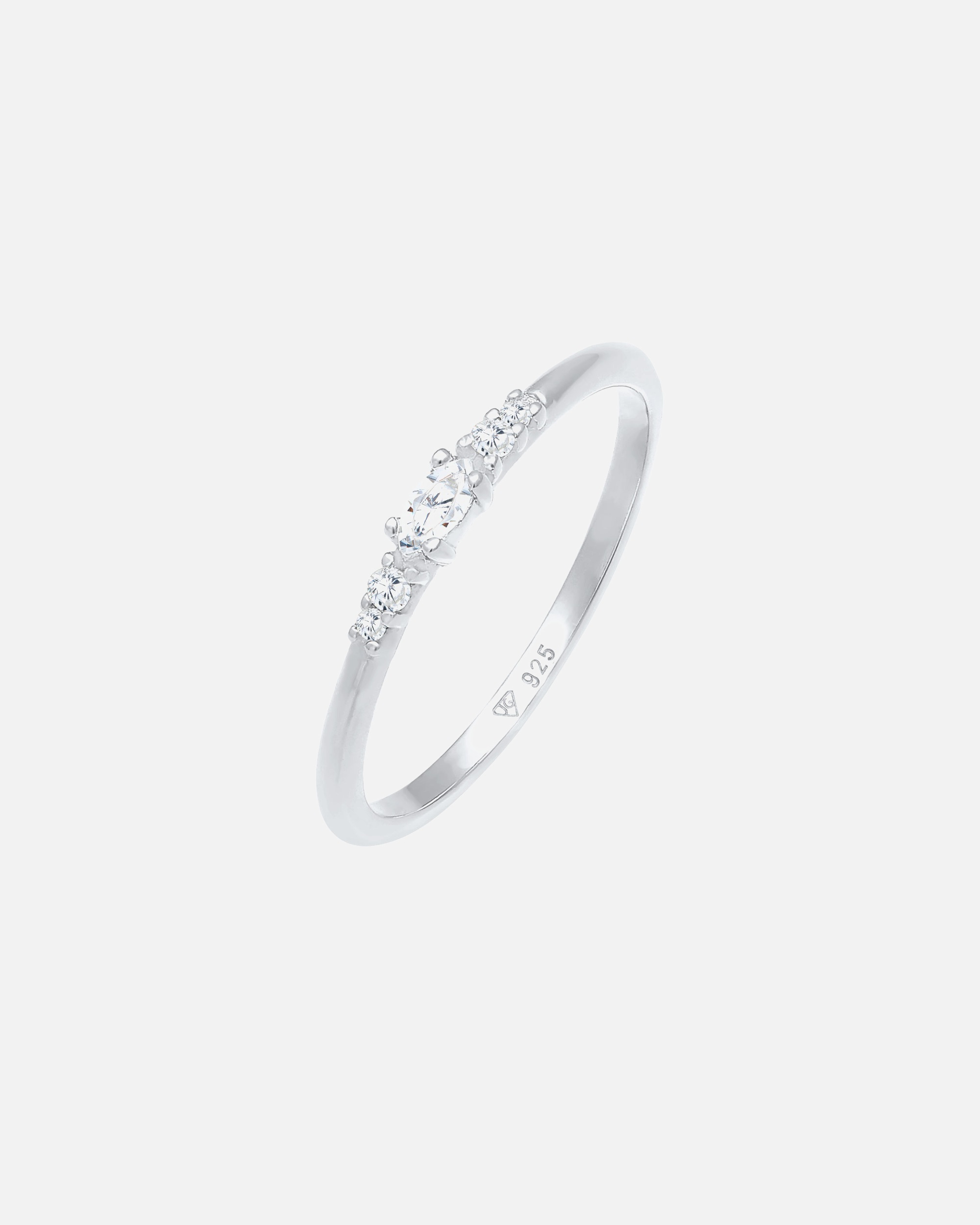 Elli Femmes Marquise Élégante Fiançailles avec Cristaux de Zirconium en Argent Sterling 925