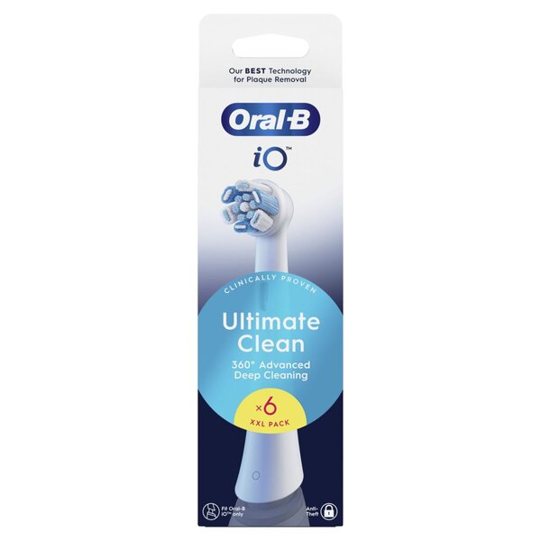 Końcówki do szczoteczki Oral-B iO Ultimate Clean<br>białe, 6 sztuk