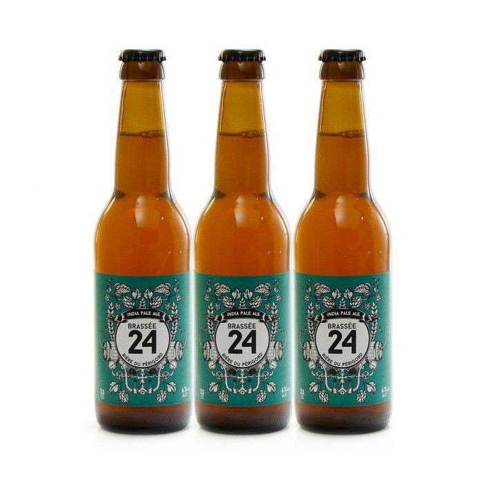 Pakket van 3 bieren, 24 blikjes Indian Pale Ale, Sarlat Craft Brewery, 33cl