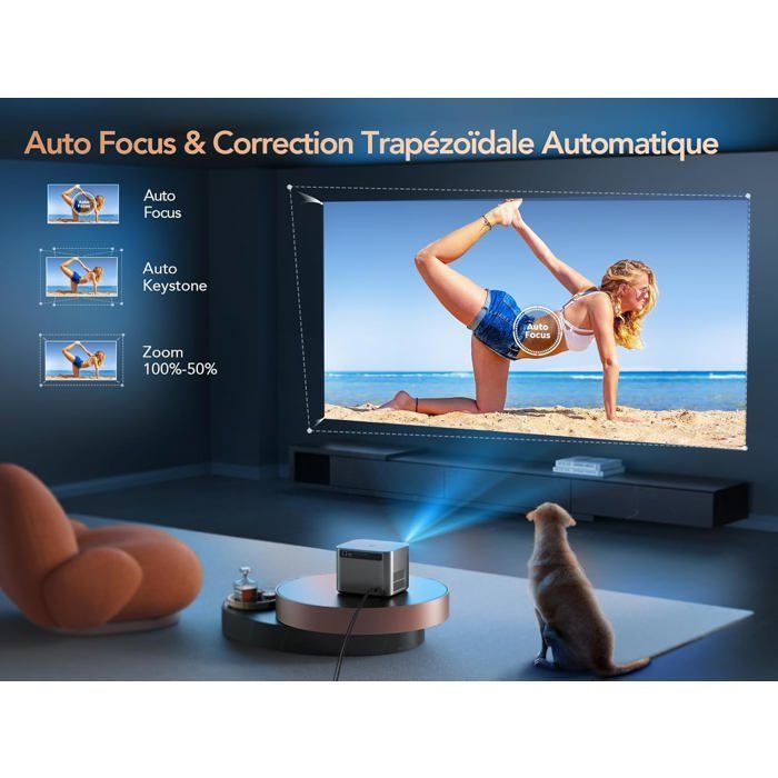 Vidéoprojecteur 4K - ZIG-ZAG TERRITOIRES - 33000 Lumens - Android TV - WiFi-6/Bluetooth - 3D